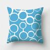 Blue Geometric Pattern Decorative Cushion Pillowcase Cushion Cover Throw Pillow Living Room Sofa Decorative Pillowcase