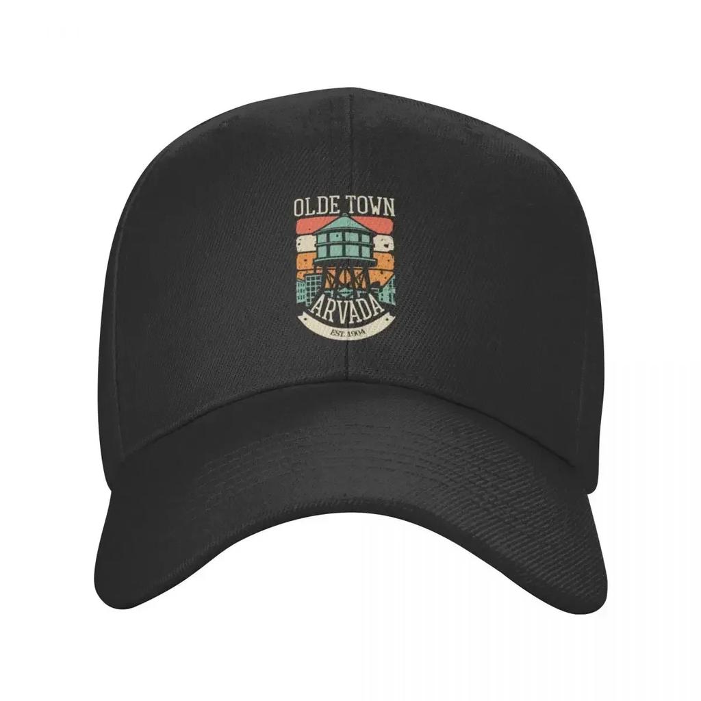 Olde Town Arvada  Townscape Baseball Cap custom Hat Wild Ball Hat Vintage sun hat Womens Beach Outlet  Unisexs