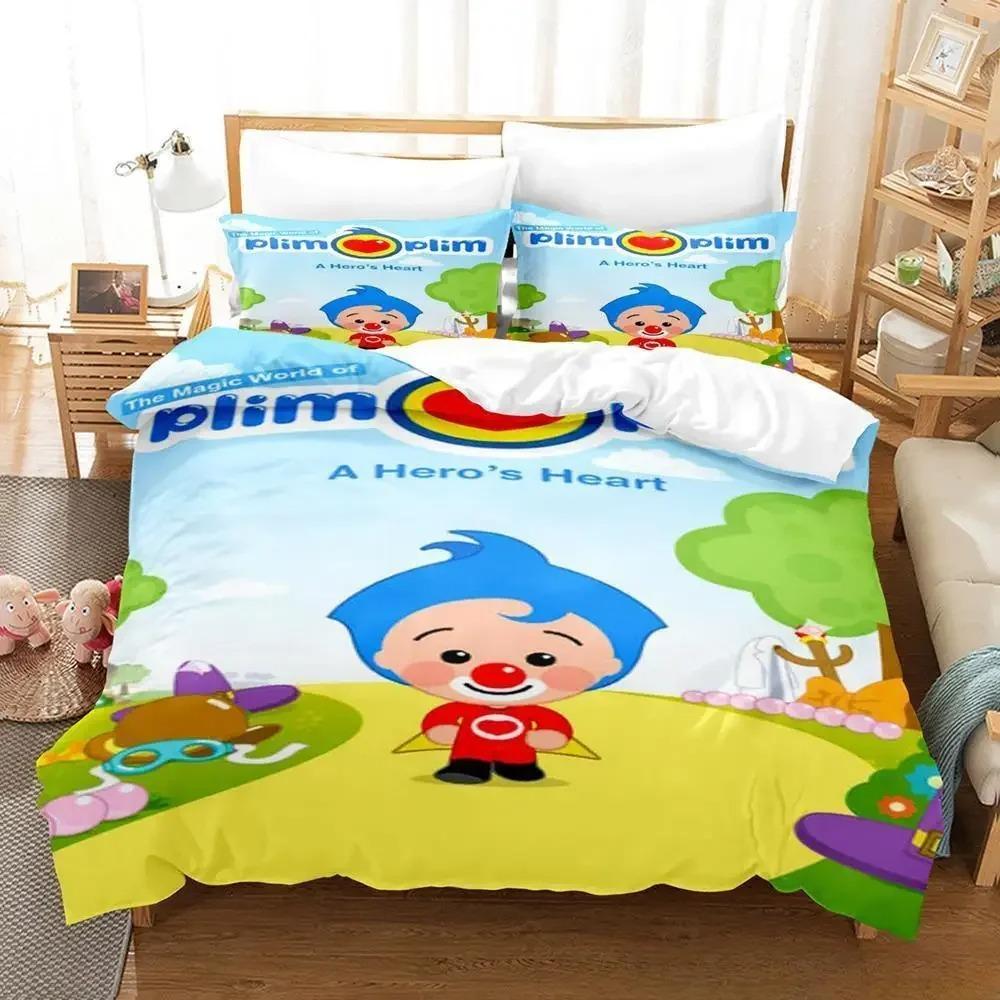 Plim Plim Birthday Bedding Set Single Twin Full Queen King Size Bed Set Aldult Kid Bedroom Duvet Cover Sets Anime Bed Sheet Set