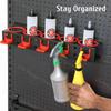 with Screws Spray Bottle Storage Rack Wall Mounted Spray Can Organizer  for Car Garage Place