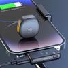 Magnetic Wireless Lavalier Microphone with Cold Shoe Mount and Noise Reduction for Live Streaming and Outdoor Shooting.