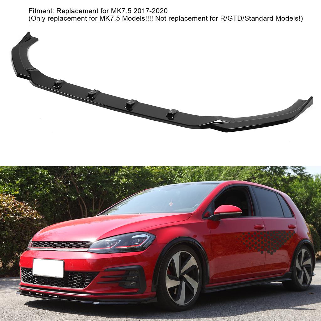 3PCSCelsiusSet Front Bumper Splitter Lip for Maxton Replacement for MK7.5 2017‑2020