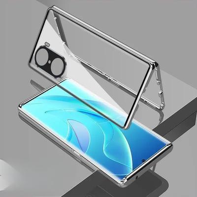 360 Double-Sided Glass Full Case for Xiaomi POCO X7 Pro Redmi Turbo4 Buckle Cover for Redmi Turbo 4 Shockproof Metal Bumper