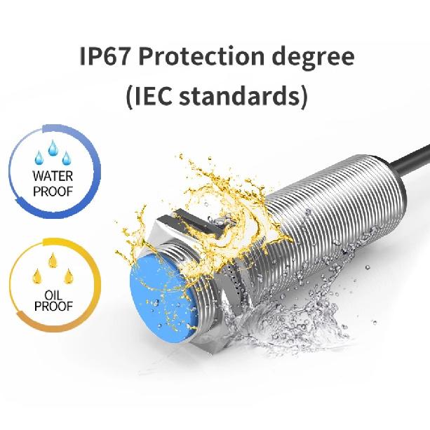 GTRIC Magnetic Reed Switch Proximity Sensor LG18A3 Premium M18 Cylinder Series 10-30 90-220V 10mm Sensing Distance NO NC