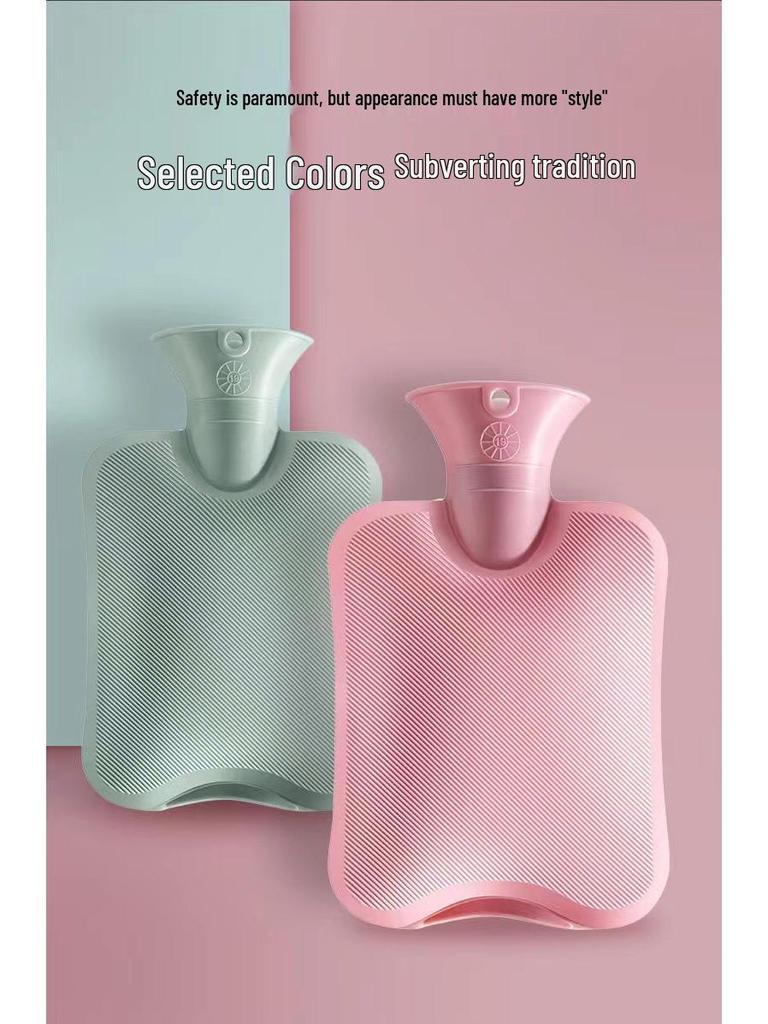 Rabbit Plush Hot Water Bottle - Baby Home Warmer, Large Capacity PVC, Long-Lasting Heat