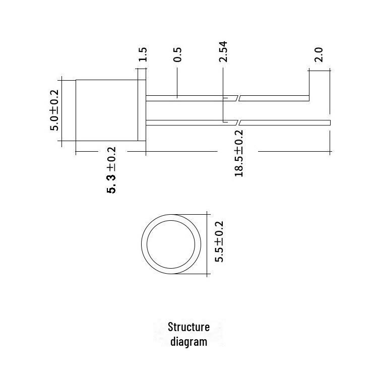 5mm Flat Head High-Brightness RGB Fog LED Lamp Beads