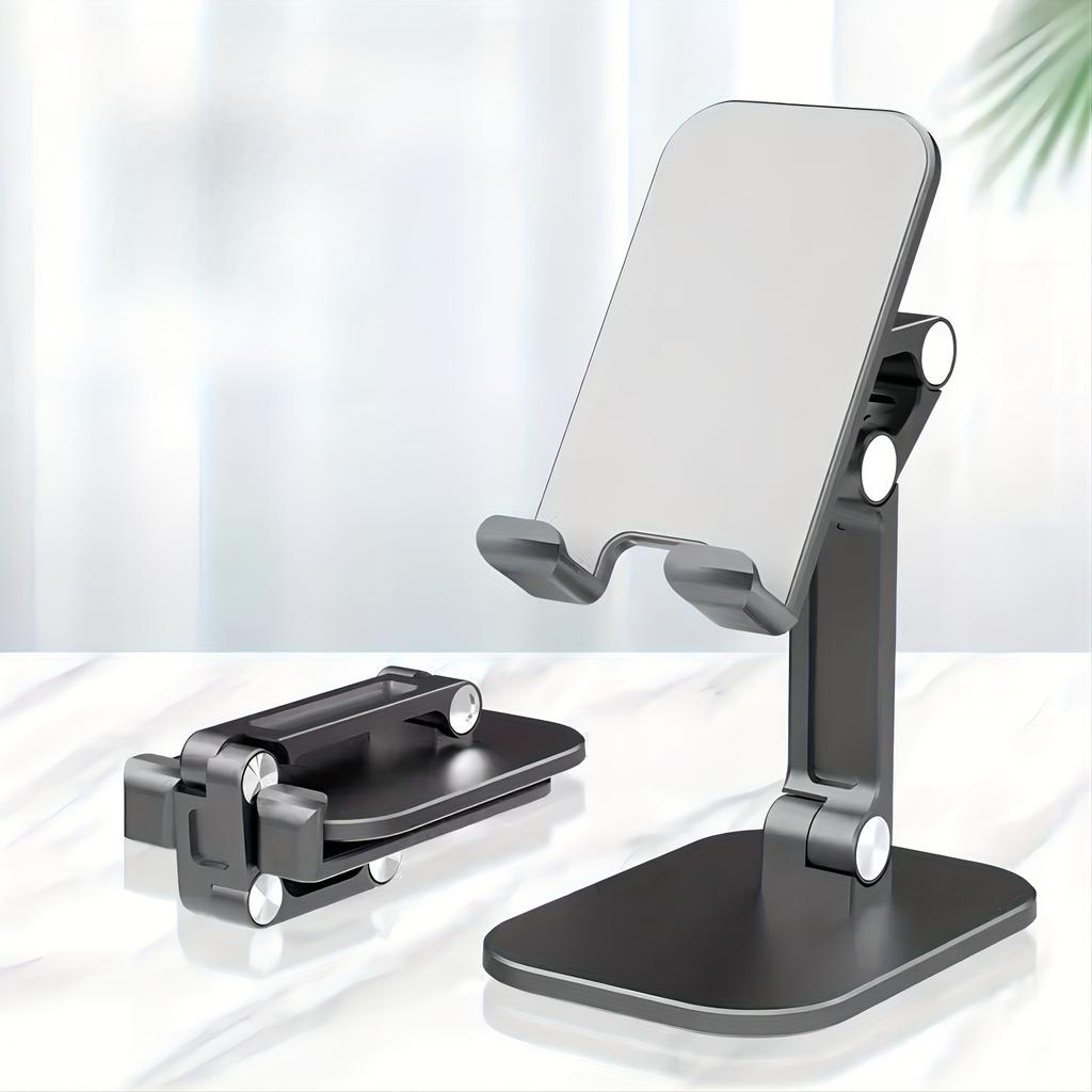 Foldable Stand for Mobile Phones and Tablets with 360-Degree Rotation and Waterproof Feature