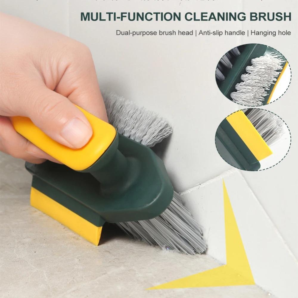 1PC Household Cleaning Brush Kitchen Gadgets Tiles Window Trough 4in 1 V-shaped Brush for Kitchen Home Supplies Tools Bathroom
