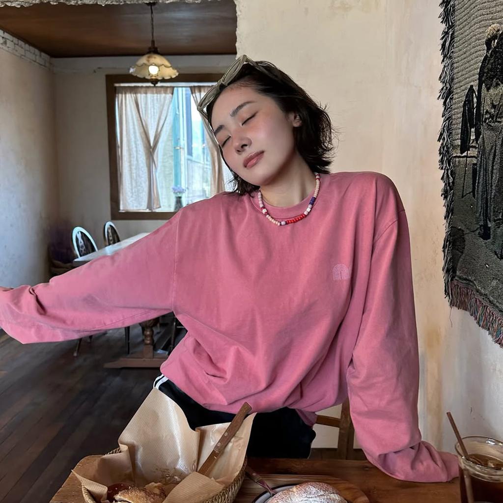 NOT NEW Basic Nn Ls T-Shirt Washed Pink