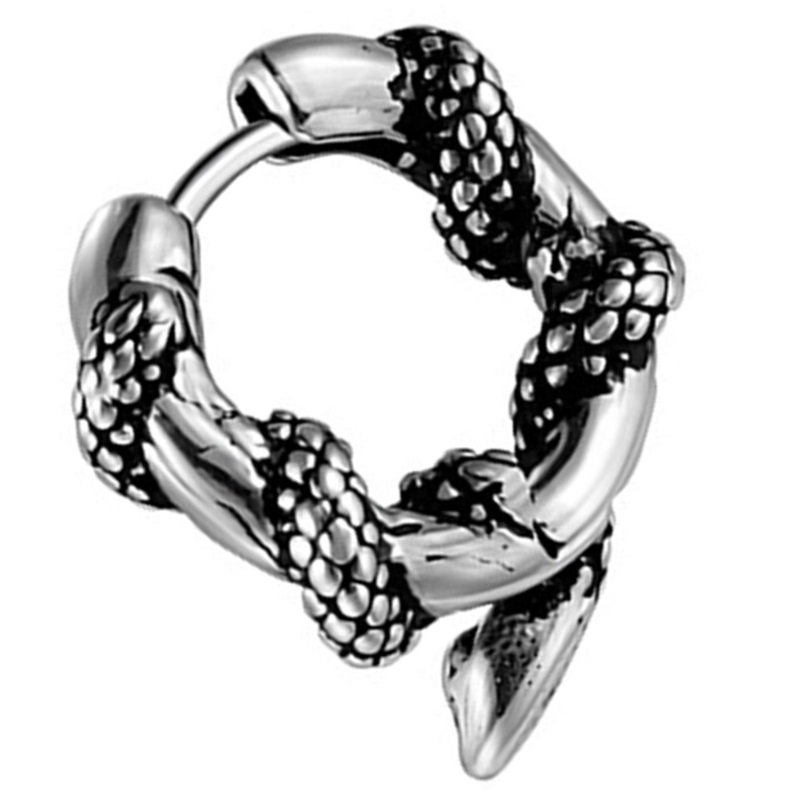 

Винтажные полосатые серьги в стиле панк в виде змеи с уникальным дизайном, текстура сплава, подарок для ценителей моды T6