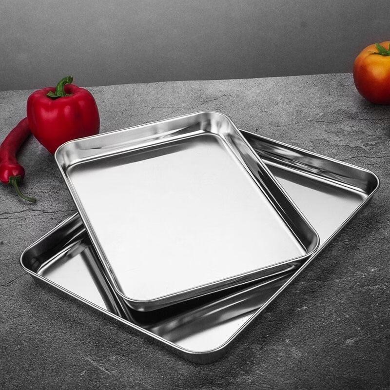 304 Stainless Steel Rectangular Deep Serving Tray