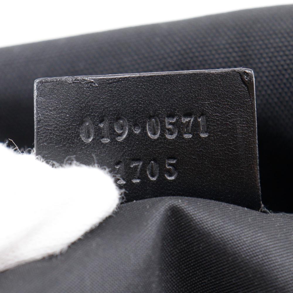 Gucci Shoulder Bag Black Nylon Canvas Unisex Used