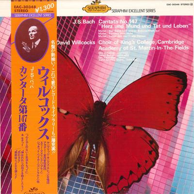LP Record DAVID WILLCOCKS ACADEMY OF ST.MART  J. S. Bach Cantata No.147 Herz Und EAC30348 SERAPHIM Japan Obi Classical Used