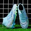 Mens Football Shoes New FG Wear-resistant Breathable Synthetic Grass Training Competition Football Boots for Man