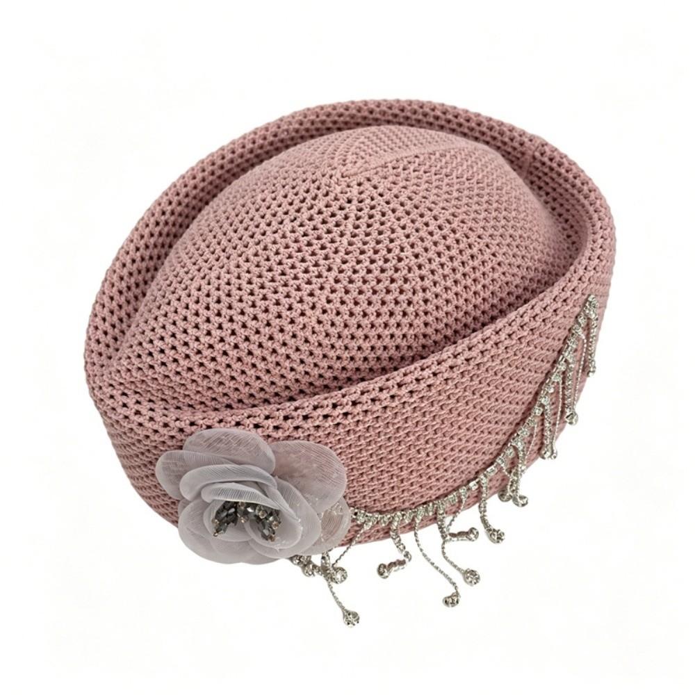Structured Crown Brimless Cap Solid Painter Hat New Round Dress Hat Formal Occasions