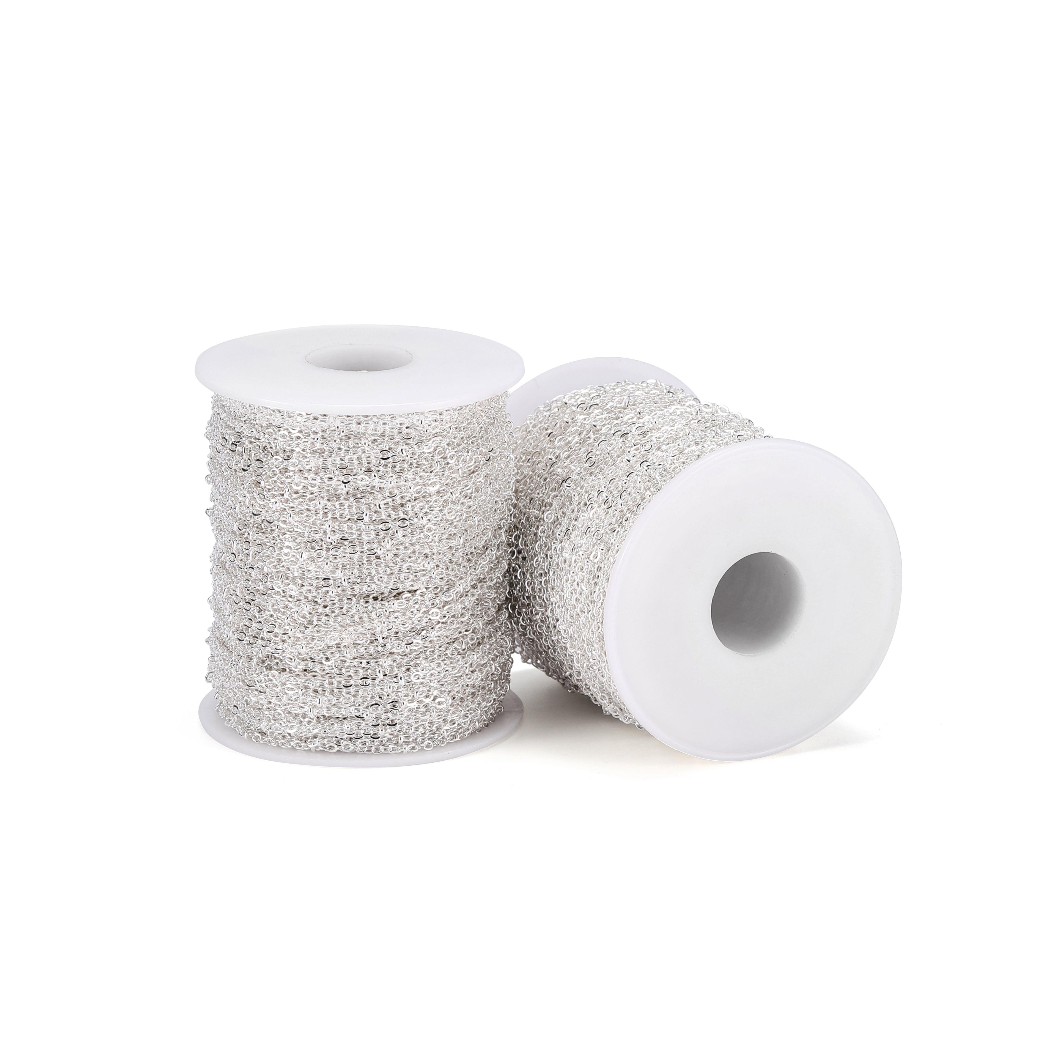 

5 м/упак. витые цепочки из бисера, зажим для кабеля, цепочка с бусинами для DIY ножной браслет, ожерелья, браслет, принадлежности для изготовления ювелирных изделий 1.5mm x 5M