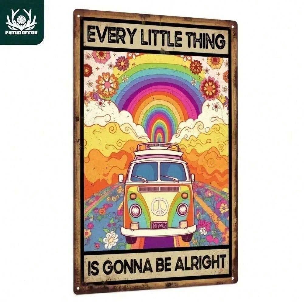 Vintage Metal Sign Rainbow for Home & Inspiration