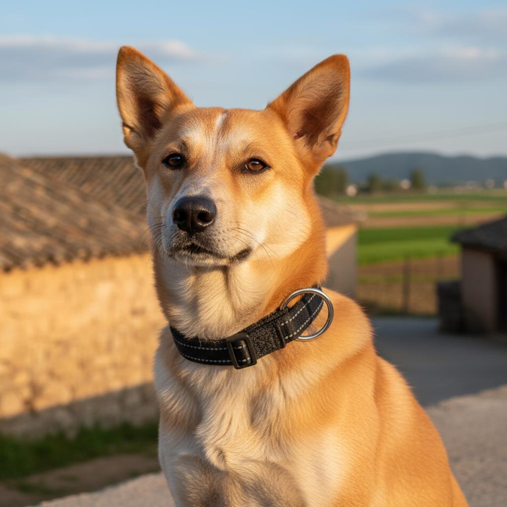 Reflective Dog Collar W/Buckle Soft Padded Nylon Pet Collars Adjustable Safety Nylon Collar for Small and Medium-Sized Dog