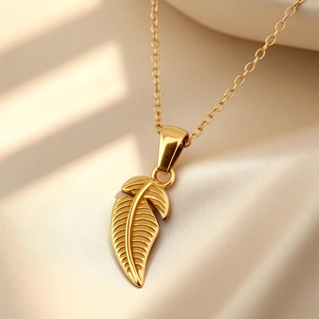 Stainless Steel Leaf Pendant for DIY Bracelets, Bags, and Ornaments