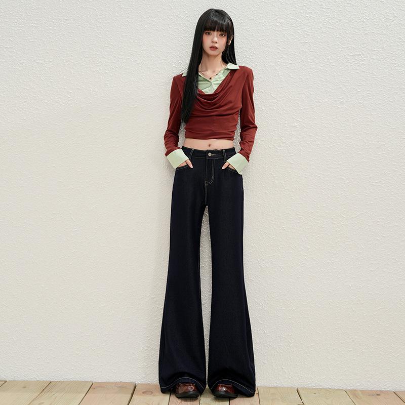Winter 2025 American Retro High Waist Wide-Leg Women's Jeans