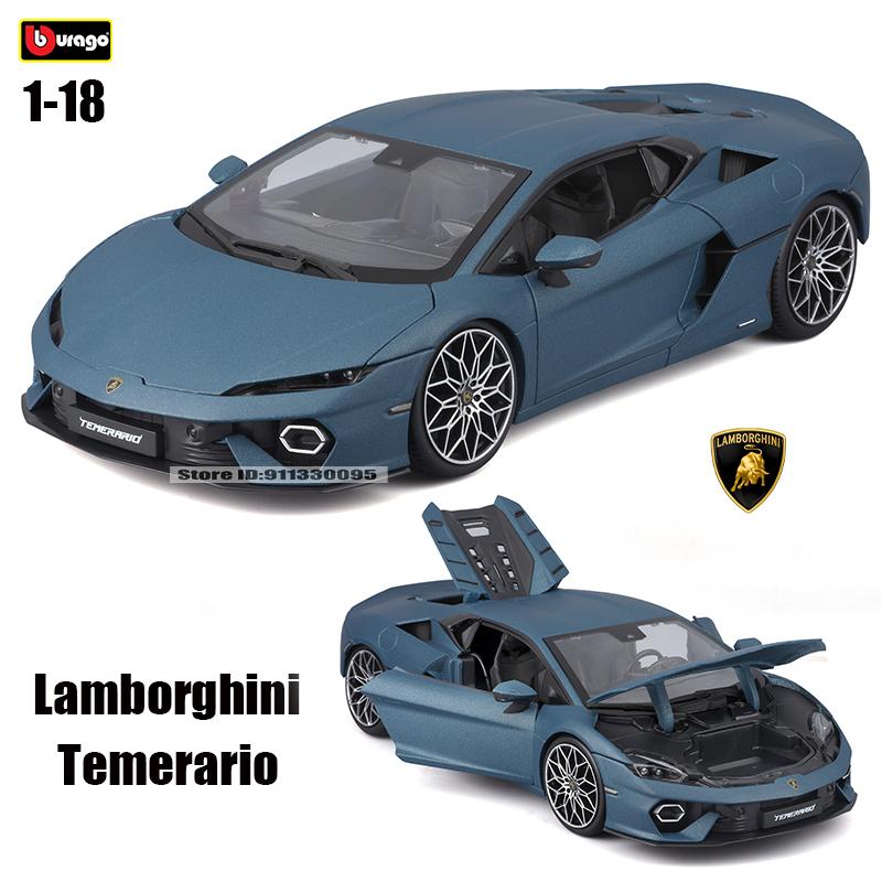 Burago 1:18 Lamborghini Temerario Legierungsfahrzeug Automodell Spielzeugsammlung Geschenk Mehrere Stile Zur Auswahl gray