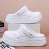 Women's Soft EVA Summer Slippers Round Toe Flat Home Slides Dry Wedges Platform Beach Sandals Thick Bottom Garden Use