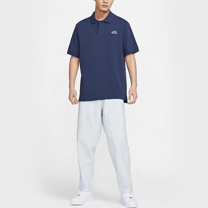 Nike Sports Casual Nautical Series Polo Short-Sleeve T-Shirt for Men