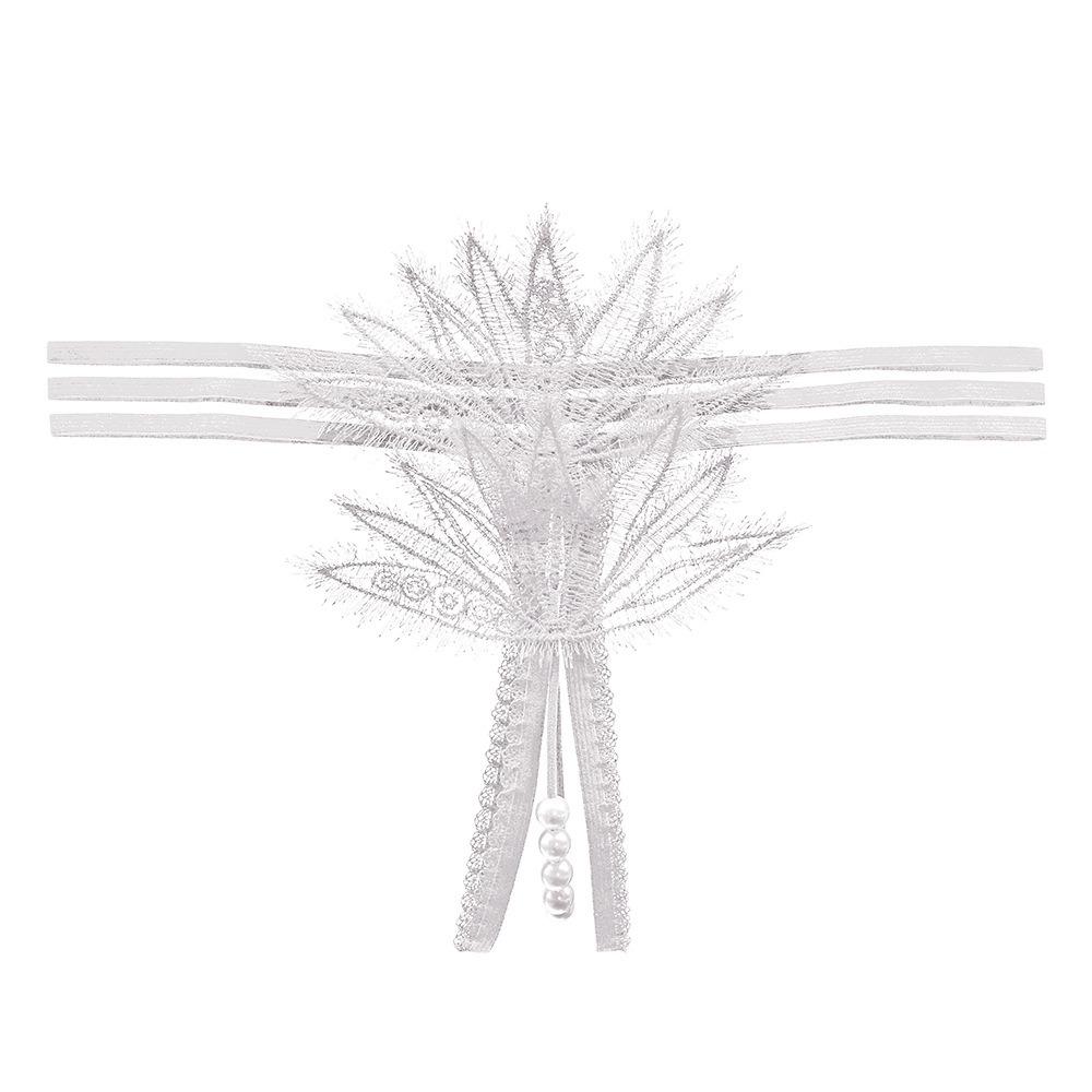 Flirting Eyelashes Lace Panties Can Be Inserted Into Women's Erotic Beaded Massage Bed Teasing Hot Perspective Thong 2290