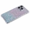 For iPhone 13 Pro Max Dual-Color Gradient Phone Case Anti-drop TPU+Acrylic Shell with Strap