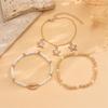 Women's Layer Shell Anklet Trio Glass Bead Starfish Cowrie Designs Beach Jewelry Footwear