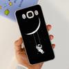 For Samsung Galaxy J5 2016 J7 2016 Phone Case Smiling Astronaut Painting Clear Housing On Samsung J7 2016 J 5 7 Galaxy Bumper