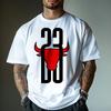 Tricou Bumbac Numărul 23 Streetwear Sportiv Bărbați Fitness Mușchi Alb Roșu Tricou Grafic - Tricou Bumbac Grafic de Vară pentru Bărbați
