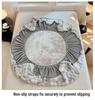 Luxurious Faux Rabbit Fur Bed Skirt & Velvet Mattress Protector