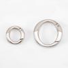 2pcs Metal Spring Clasp O Ring Openable Round Carabiner Keychain Clips Bag Hangbag Hook Dog Chain DIY Jewelry Buckle Connector