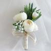 Flowers Corsage Pin Buttonhole Men Wedding Bracelet Bridesmaid Wedding Buttonhole Witness Corsage