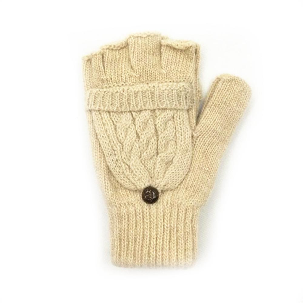 Womens Winter Warm Cable Knit Thermal Converter Fingerless Gloves Flip Top Glove Womens Winter Warm Cable Knit Thermal Converter Fingerless Gloves Flip Top Glove