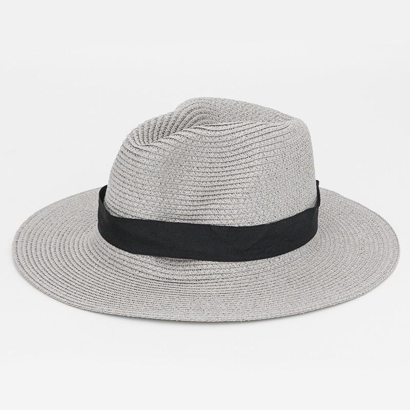 Foldable Colorful Summer Straw Hat Square Buckle Outdoor Beach Breathable Travel