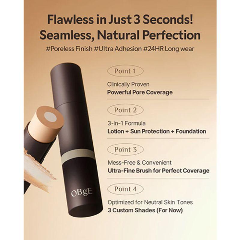 [OBgE] Natural Cover Foundation (3 Colors)