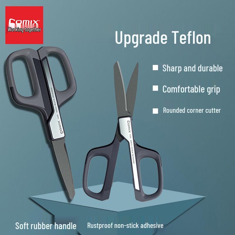 Visionary Comfort Teflon Scissors - Dark Blue (Office & Student Use)