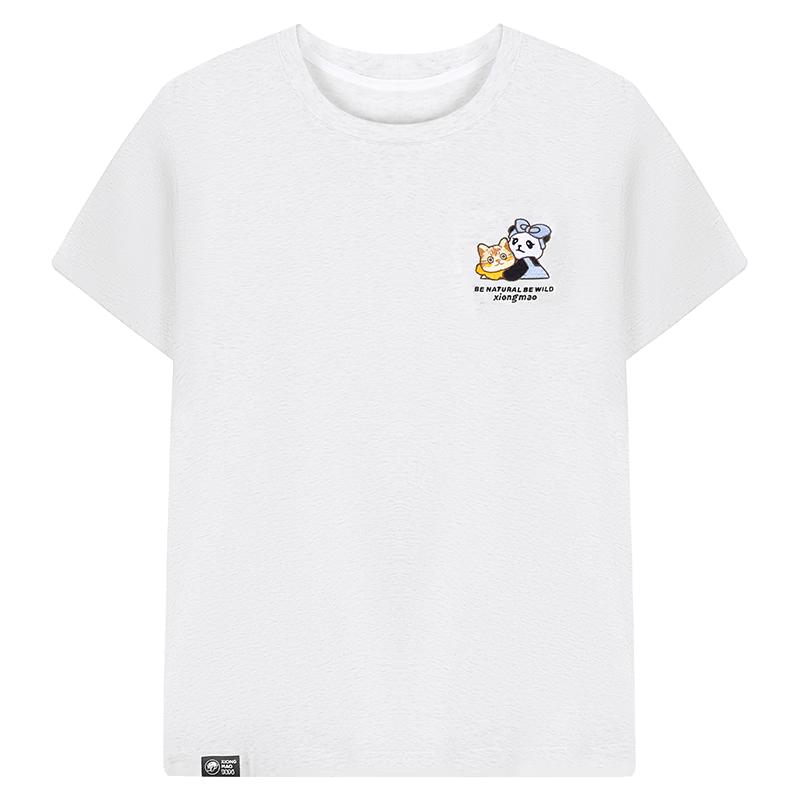 

Panda Quick-Dry Embroidered Unisex Round Neck T-Shirt S