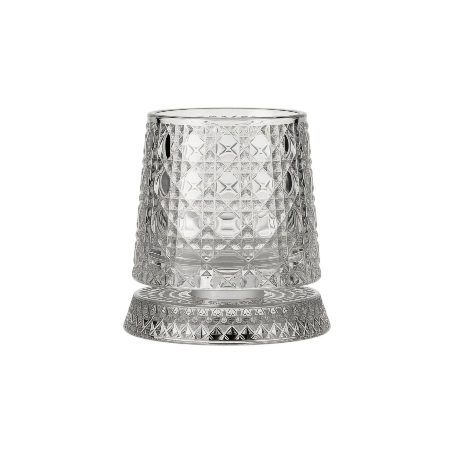 

9 Ounce Rotatable Glass with Base Swivel Design for Spirits Cocktails and Beverage Tasting Home Barware One Size