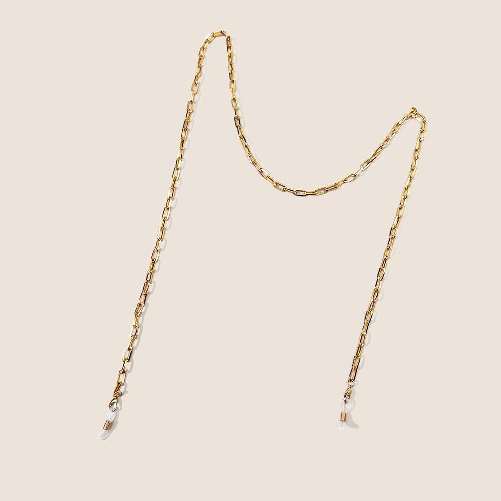 Trendy European & American Gold Metal Women's Eyewear Jewelry Chain