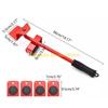 F26C Furniture-Mover Lifter Kit Heavy Duty Furniture Lifter Mover-Slider Move-Roller with 360 Degree Rotatable Pad for Sofa
