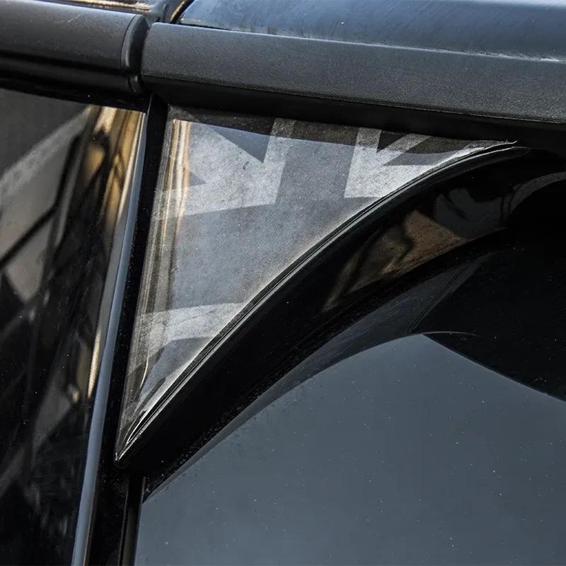 Car Styling Accessories For MINI Cooper F56 2Pcs Car Exterior Rear Back Trunk Tailfins Spoiler Wing 3D Sticker Decal Decoration