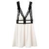 Sexy French nightdress women's spring summer 1011 new beautiful back ice silk lace suspender chest pad mood pure desire pajamas