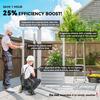 7 X 4ft Garden Shed Easy To Assemble Upgraded Galvanised Steel Frame With Foundation Kit Double Doors With Lock Outdoor Metal Shed With Vents And