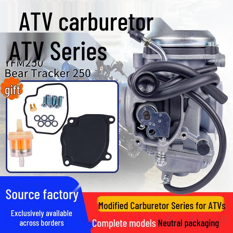 BEAR TRACKER YFM 250 ATV Carburetor: Cross-country Modification & Beach Car Accessories 34 mm