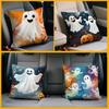 Halloween Ghost Cushion Pillowcase Printed Polyester 45X45Cm Throw Pillowcover Decorative Sofa Cushion Pillowslip Home Decor