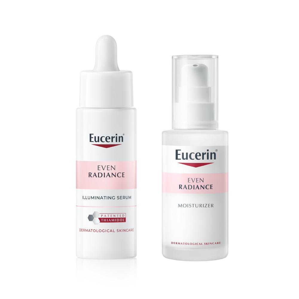[Eucerin] Сыворотка для сияния кожи Even Radiance 30 мл + Увлажняющий крем 50 мл Набор из 2 предметов