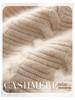 Damen Kaschmir Bommelmütze - Warm, Ohrenschützend Gestrickt für Herbst & Winter